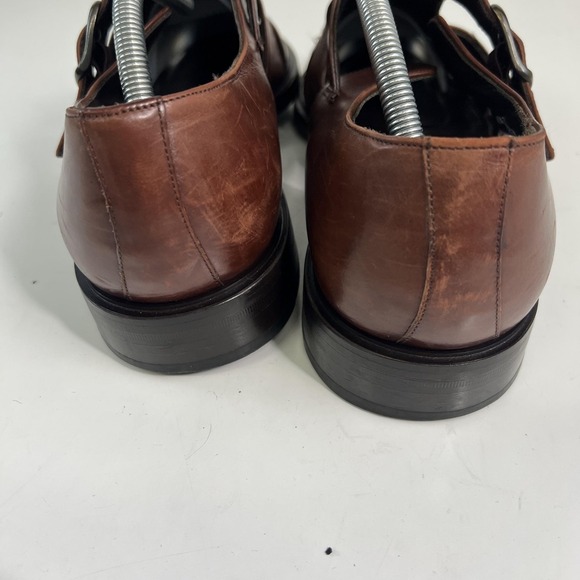 Mezlan Shoes Mens Size 10 M Brown Leather Diablo Fisherman Sandals Buckle main image 13
